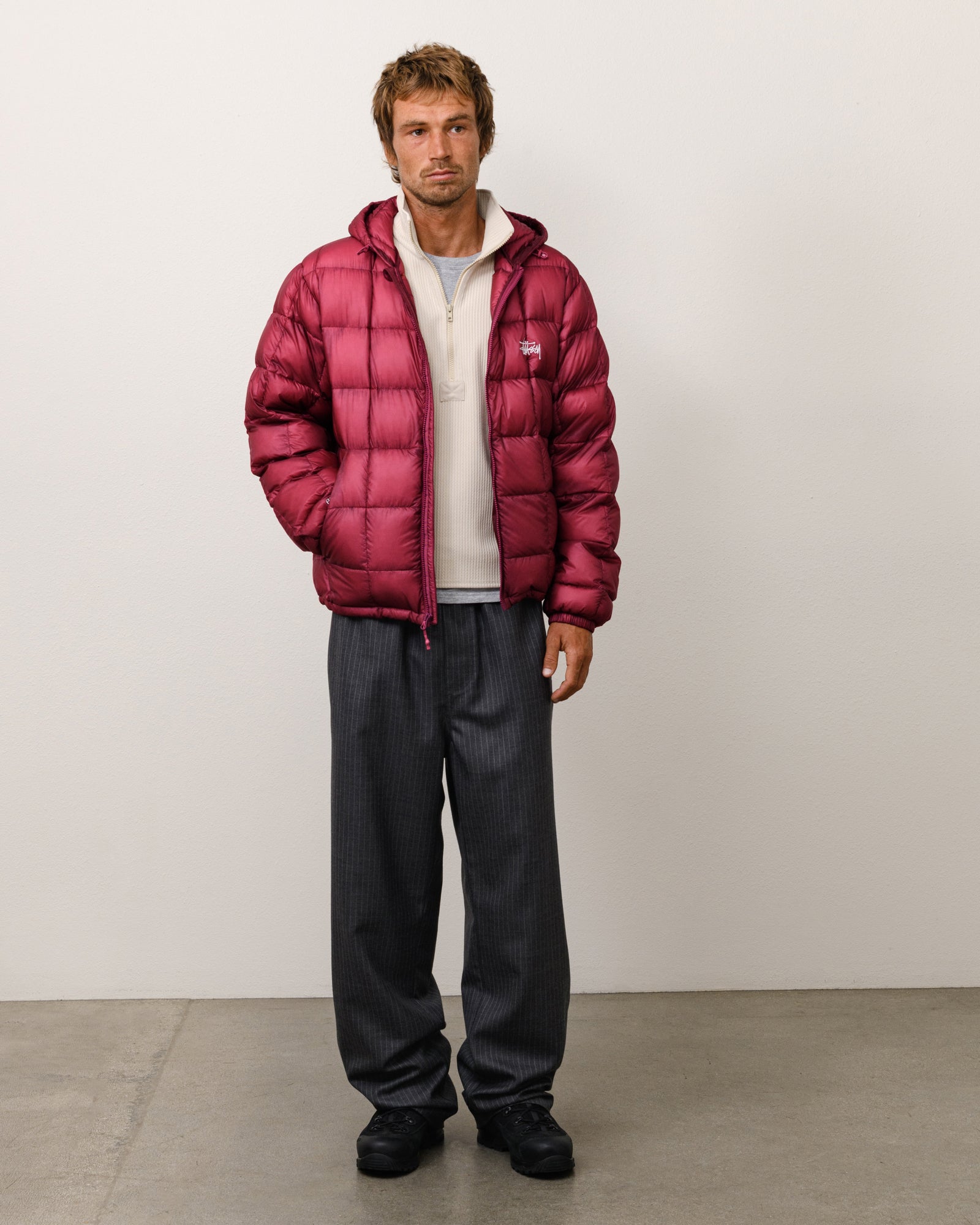 STRIPED WOOL BEACH PANT