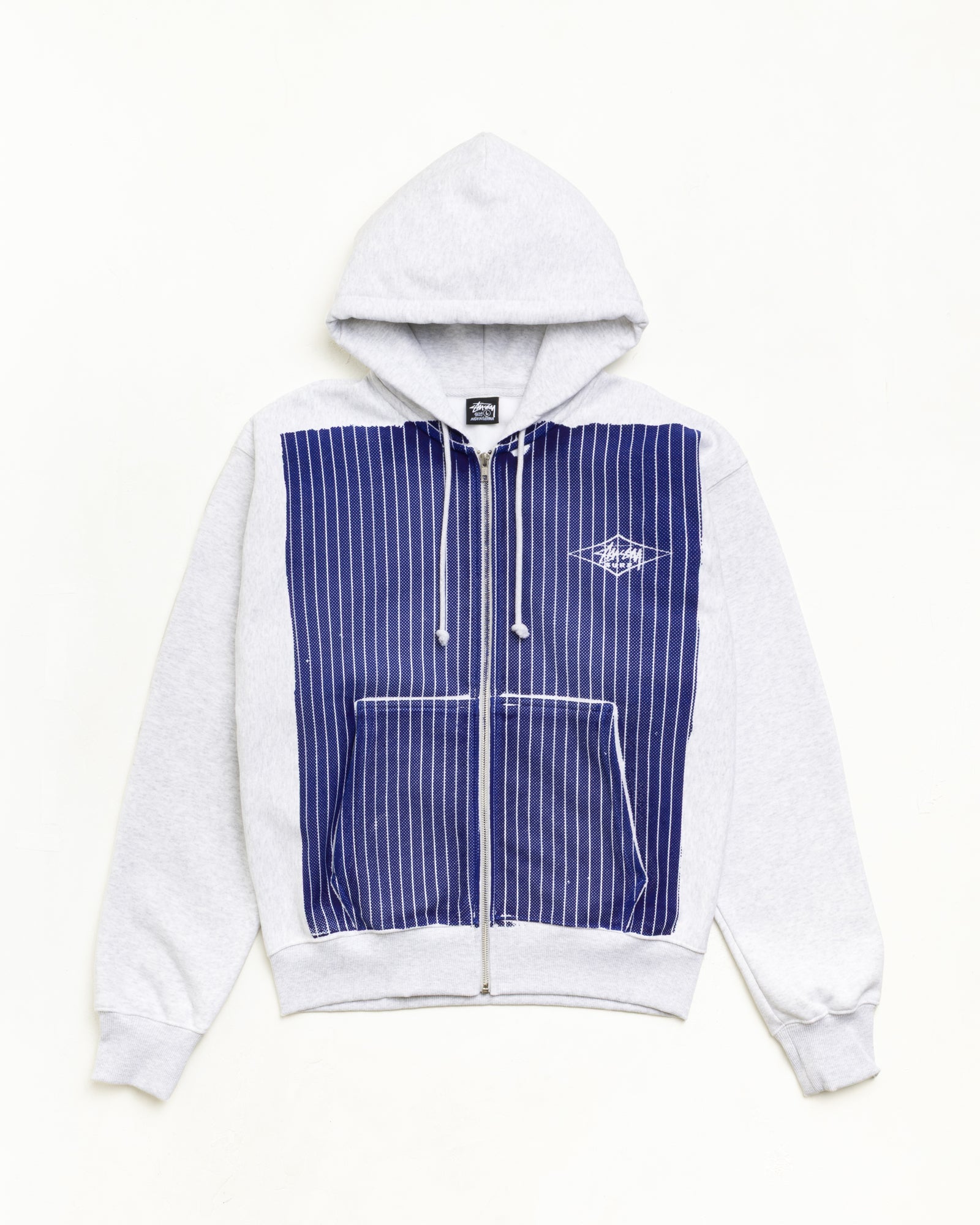 PRINTED PATTERN ZIP HOODIE