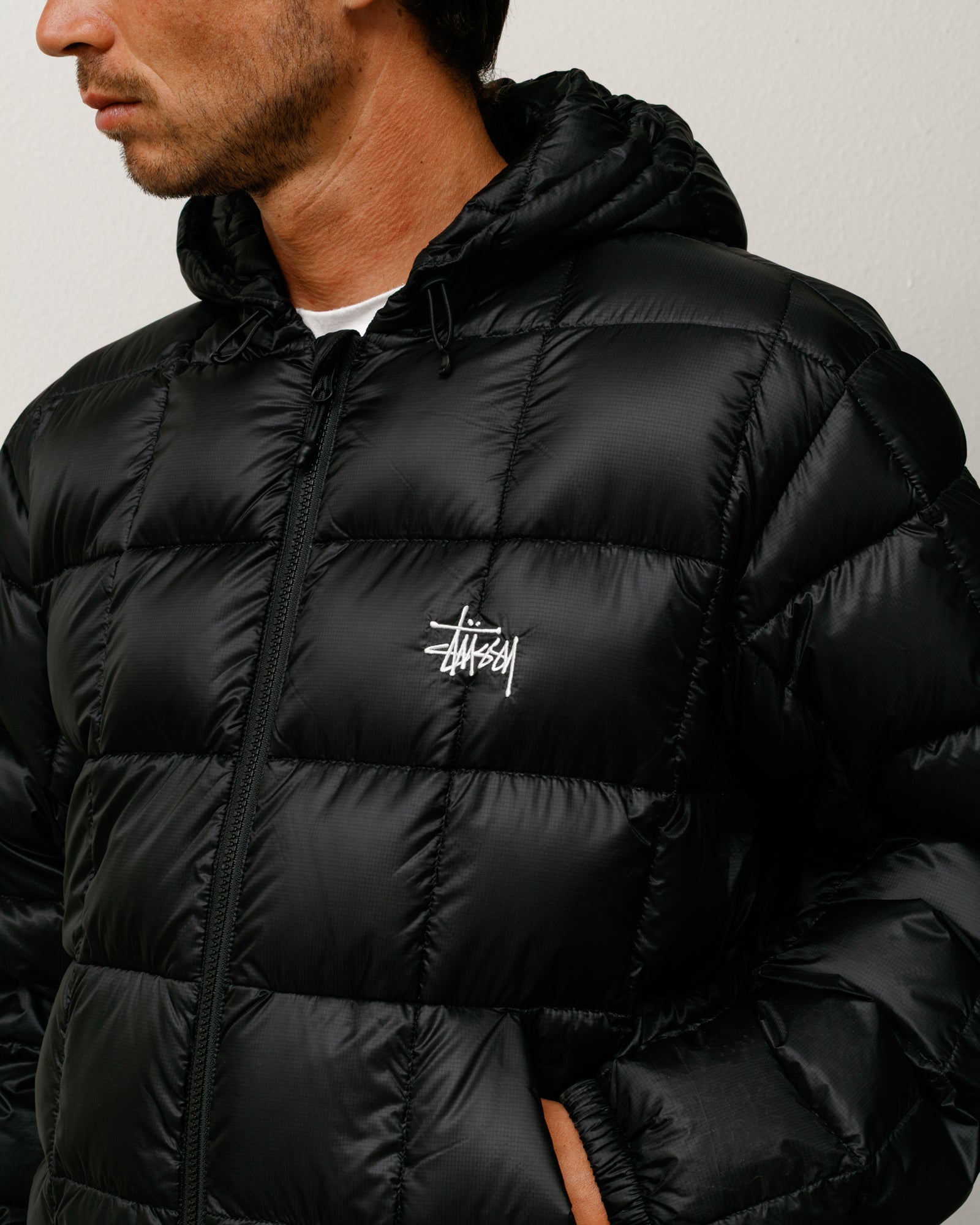 Alternative view of MIDWEIGHT HOODED PUFFER