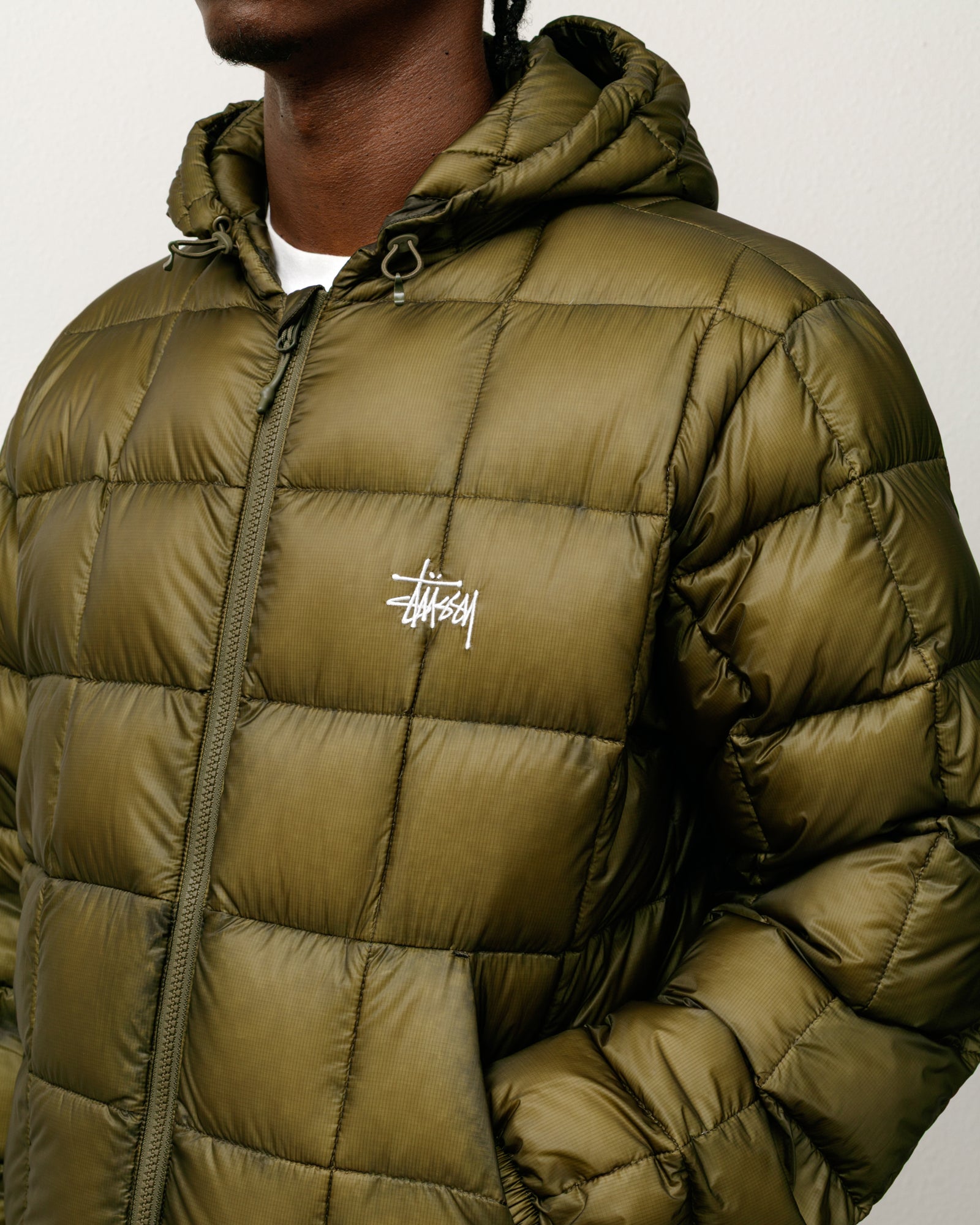 Alternative view of MIDWEIGHT HOODED PUFFER