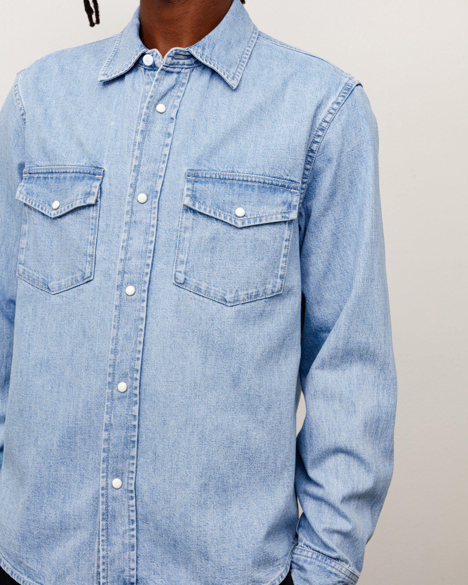 Alternative view of DENIM WESTERN SHIRT