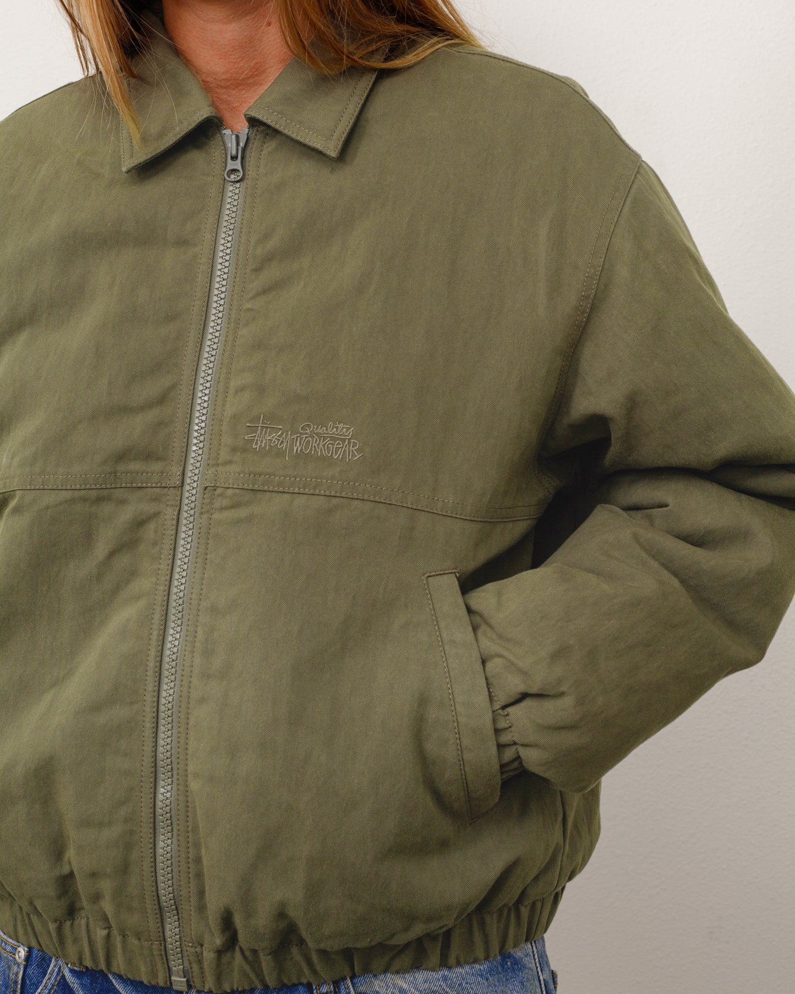 Alternative view of NYCO COLLARED WORK JACKET