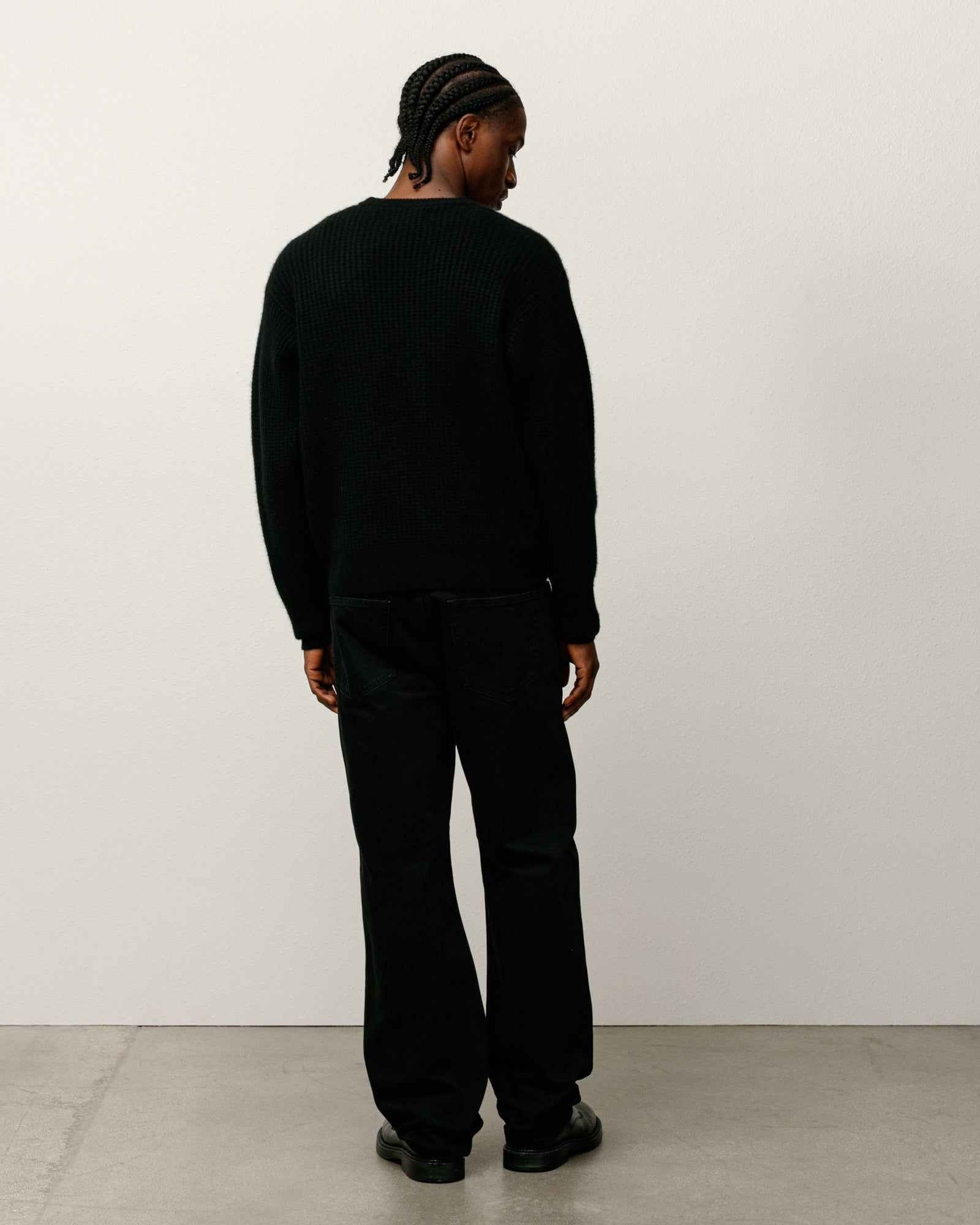 Alternative view of WAFFLE CASHMERE SWEATER
