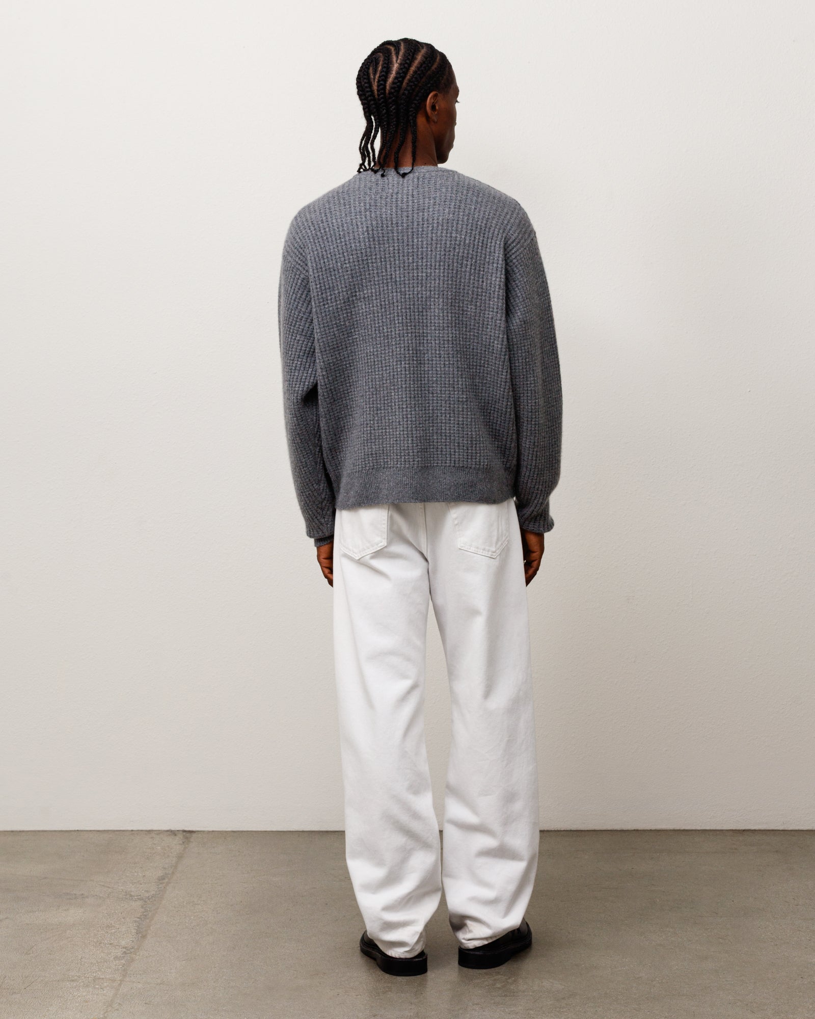 Alternative view of WAFFLE CASHMERE SWEATER