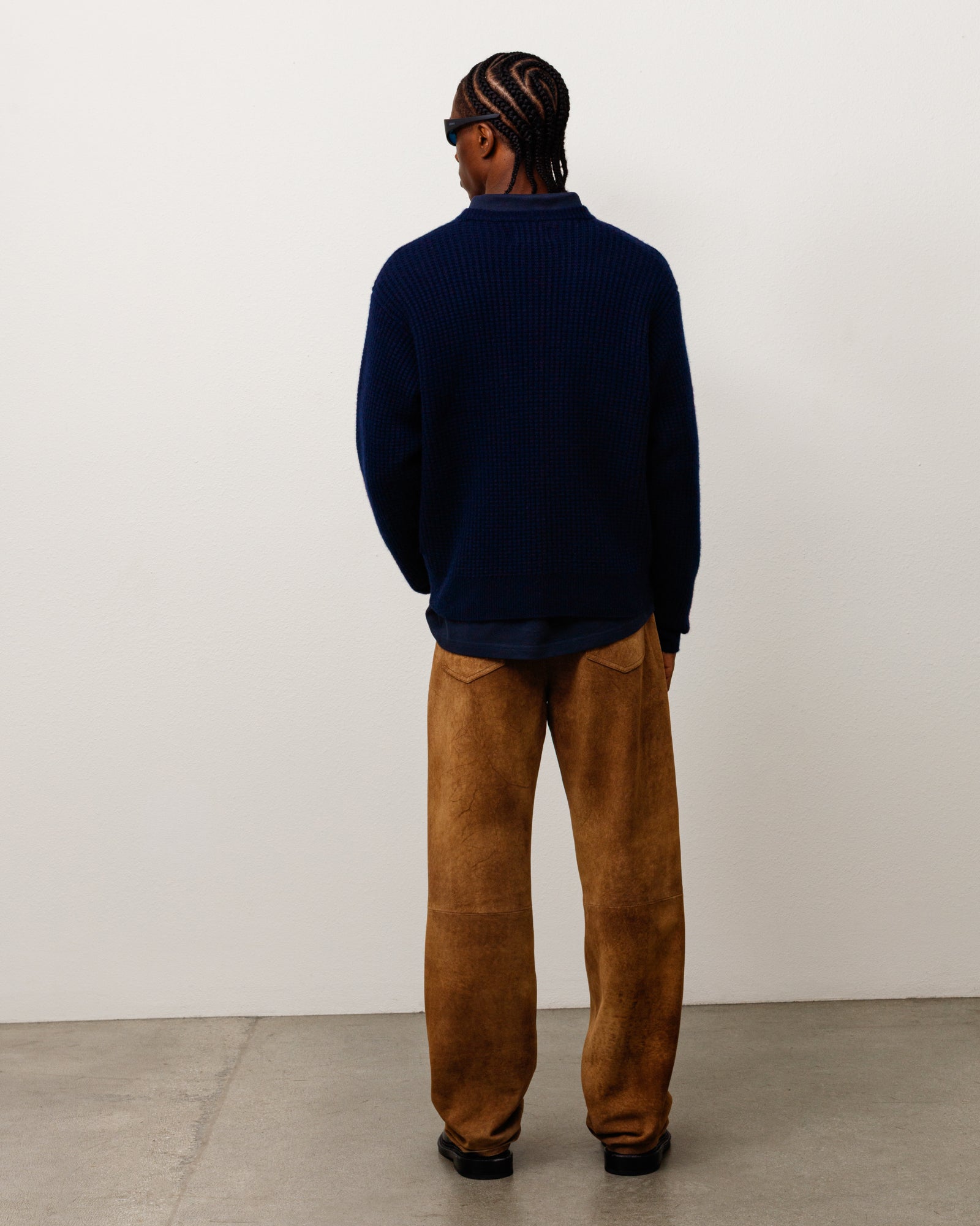 Alternative view of WAFFLE CASHMERE SWEATER