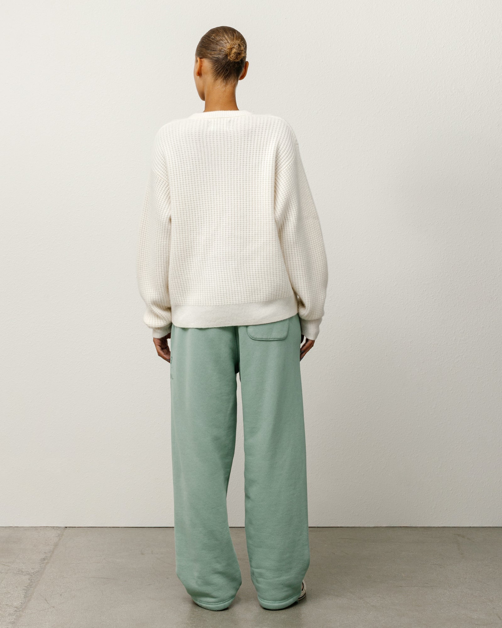 Alternative view of WAFFLE CASHMERE SWEATER