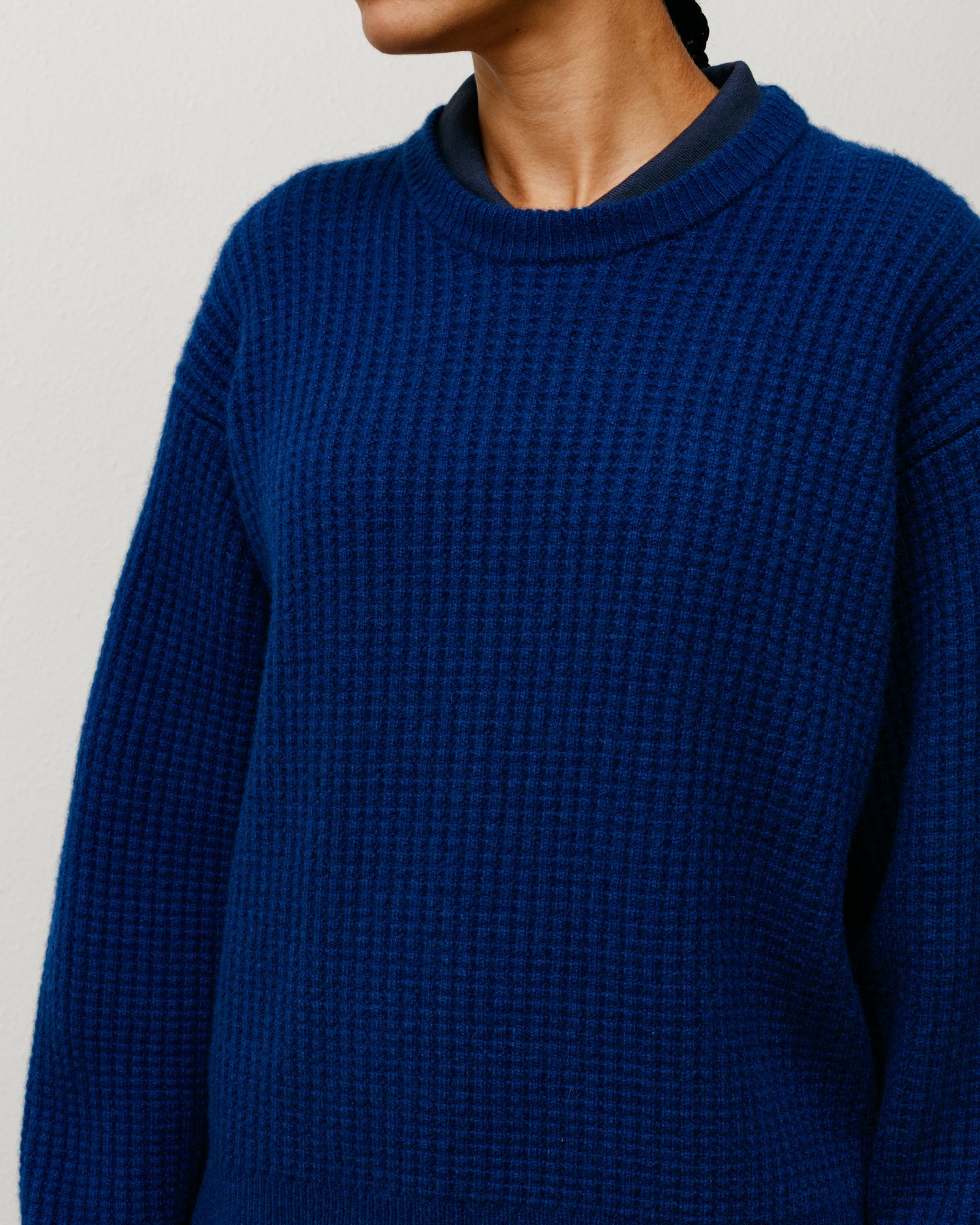Alternative view of WAFFLE CASHMERE SWEATER