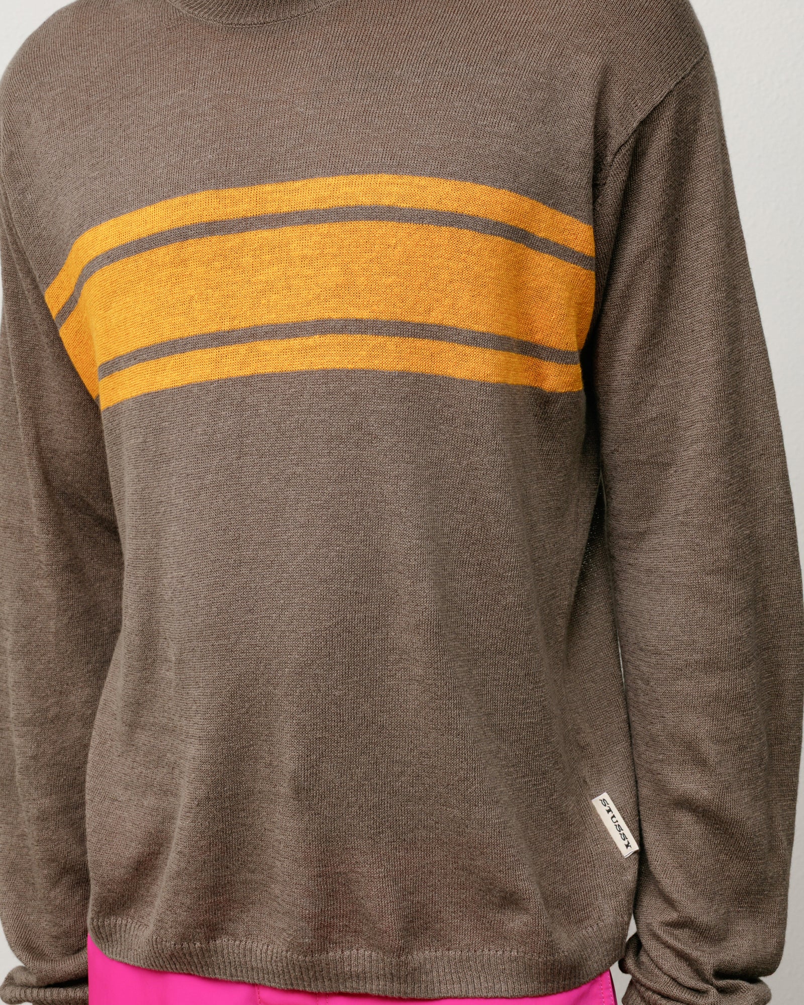 Alternative view of LIGHTWEIGHT STRIPED SWEATER