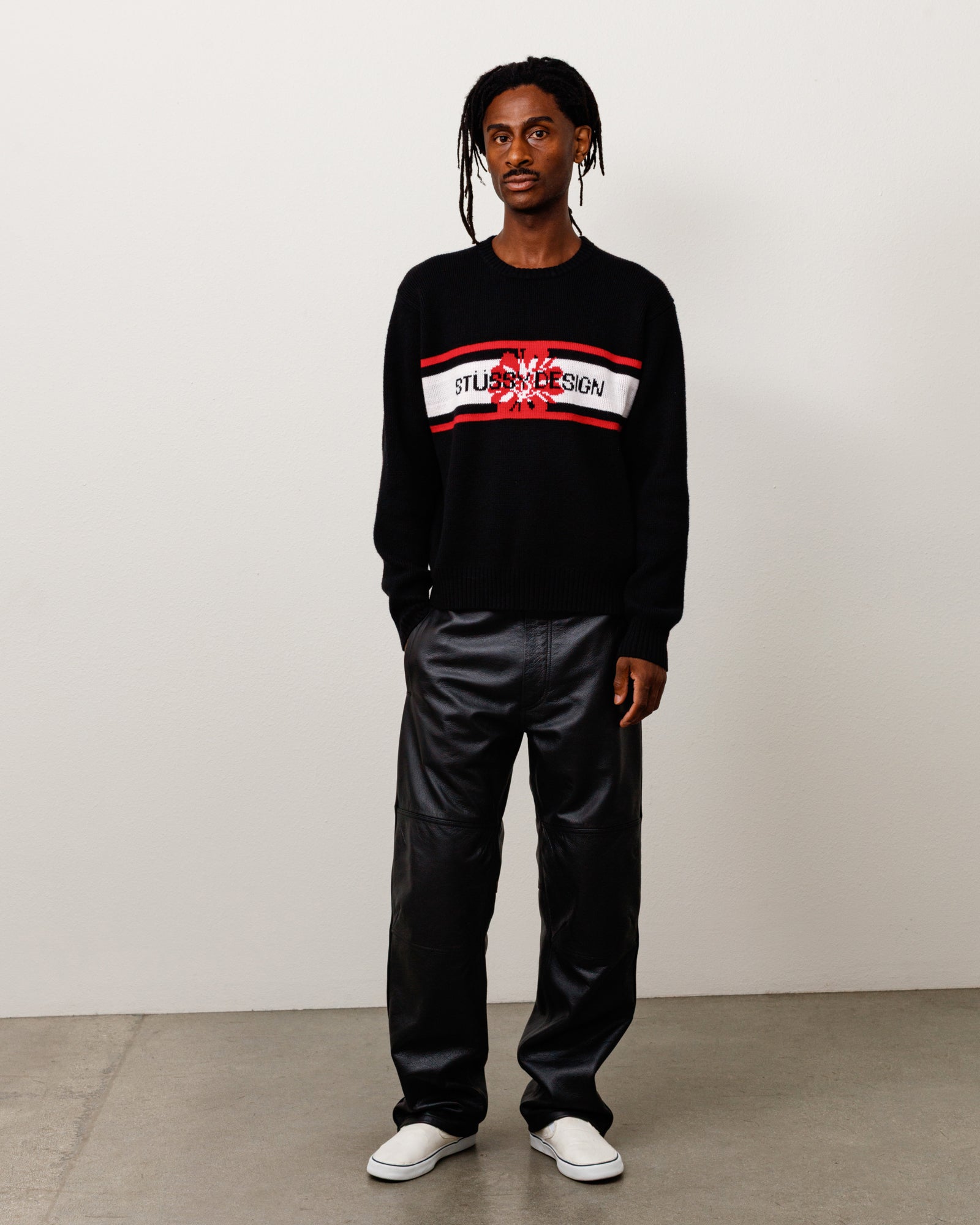 Alternative view of STRIPED HIBISCUS SWEATER
