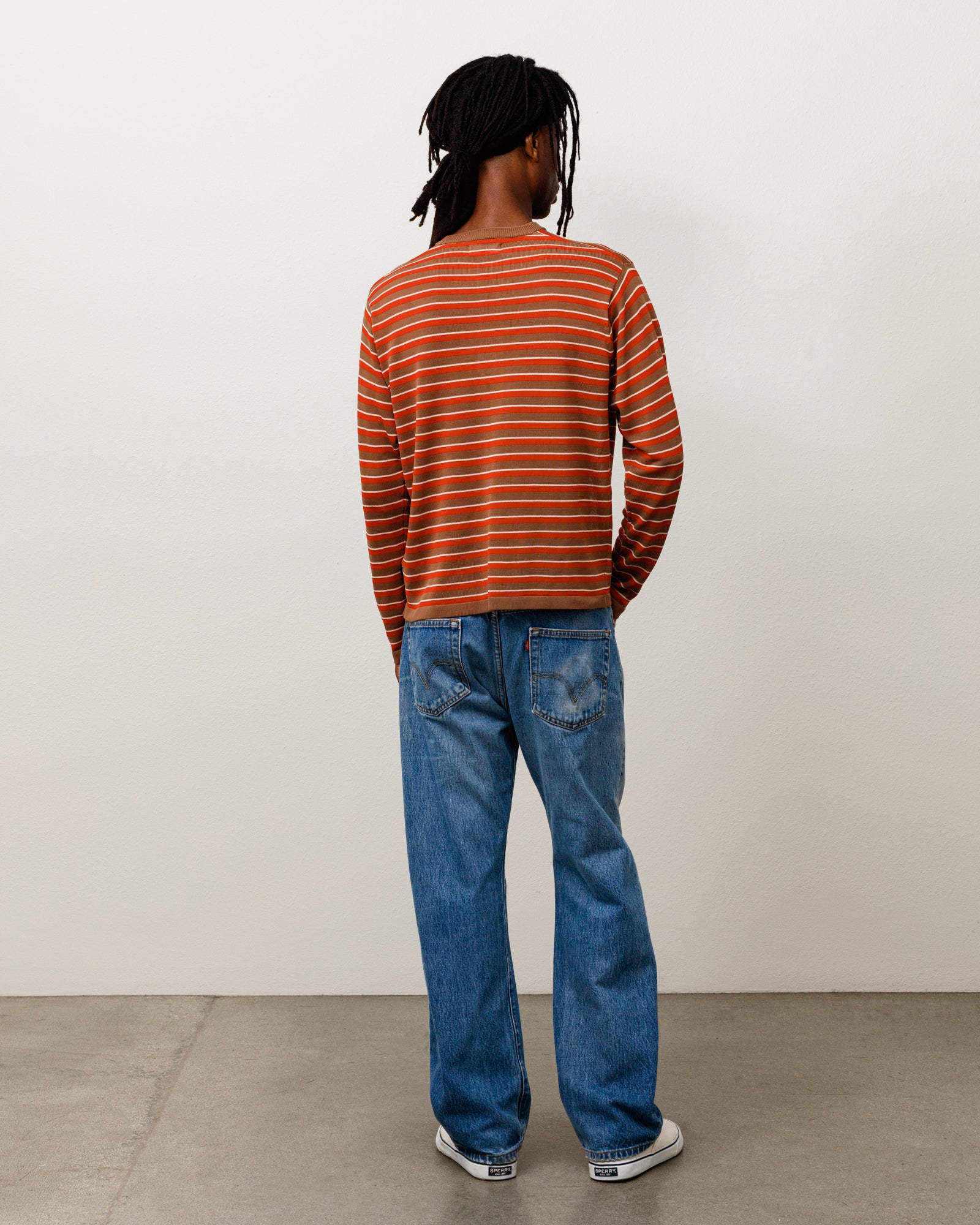 Alternative view of LIGHTWEIGHT STRIPE SWEATER