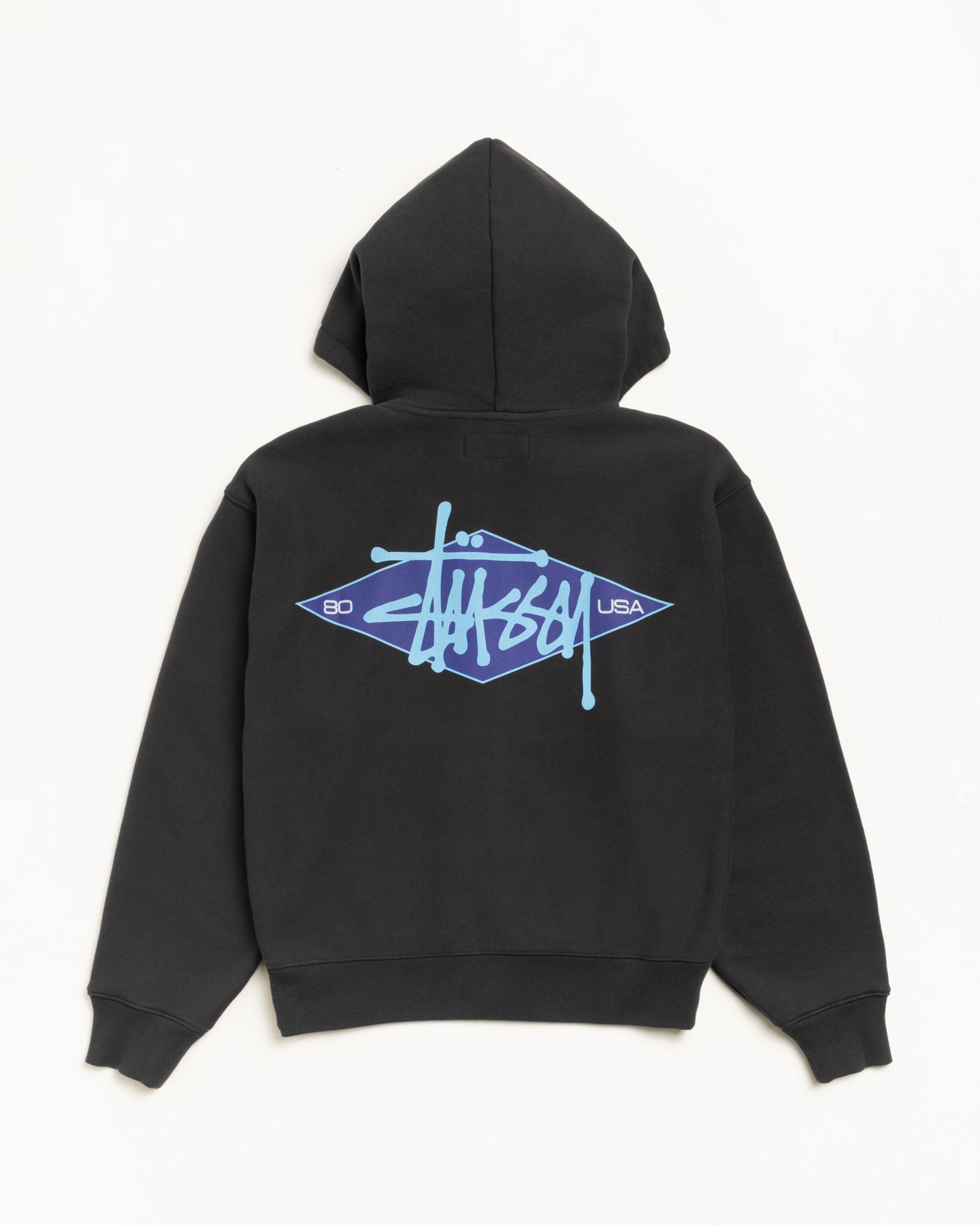 Alternative view of BASIC DIAMOND ZIP HOODIE