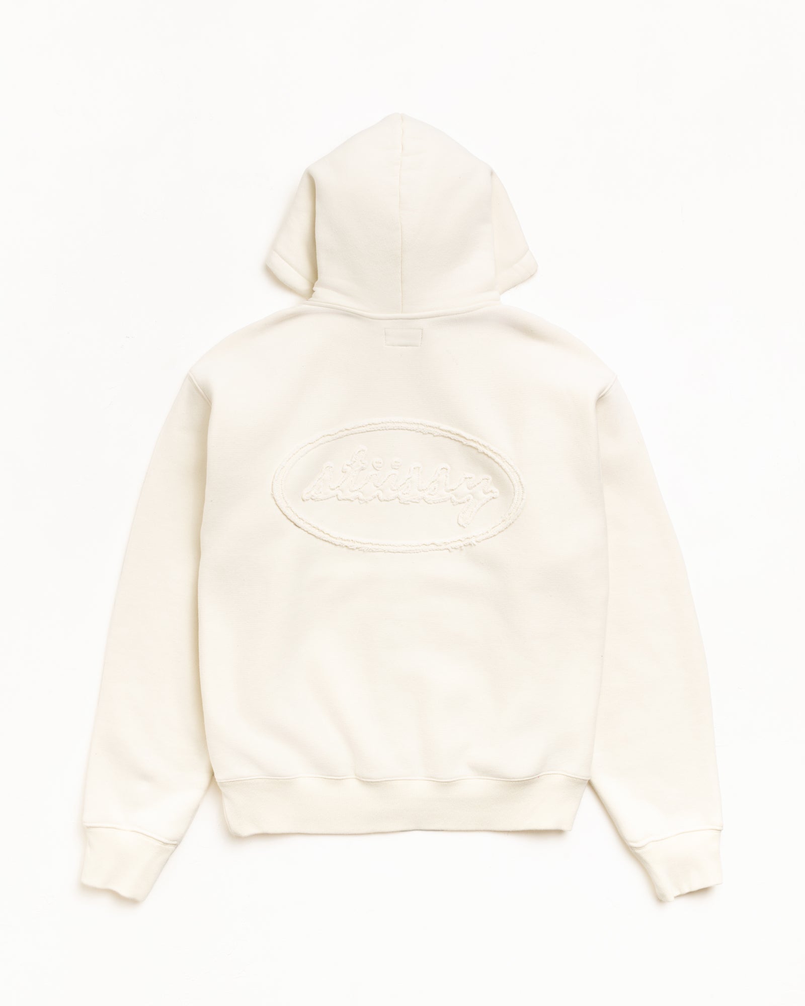 Alternative view of CURSIVE APPLIQUE ZIP HOODIE