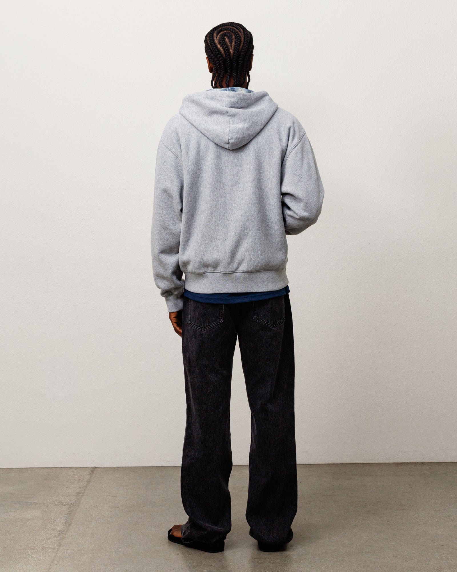 Alternative view of PLAID LINED ZIP HOODIE