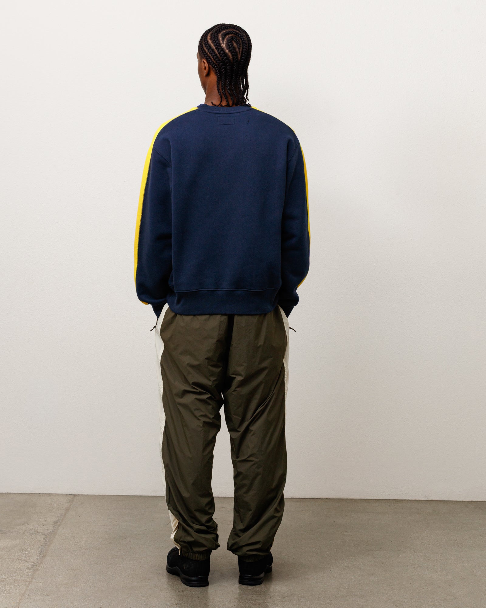 Alternative view of PANELED STRIPE CREW