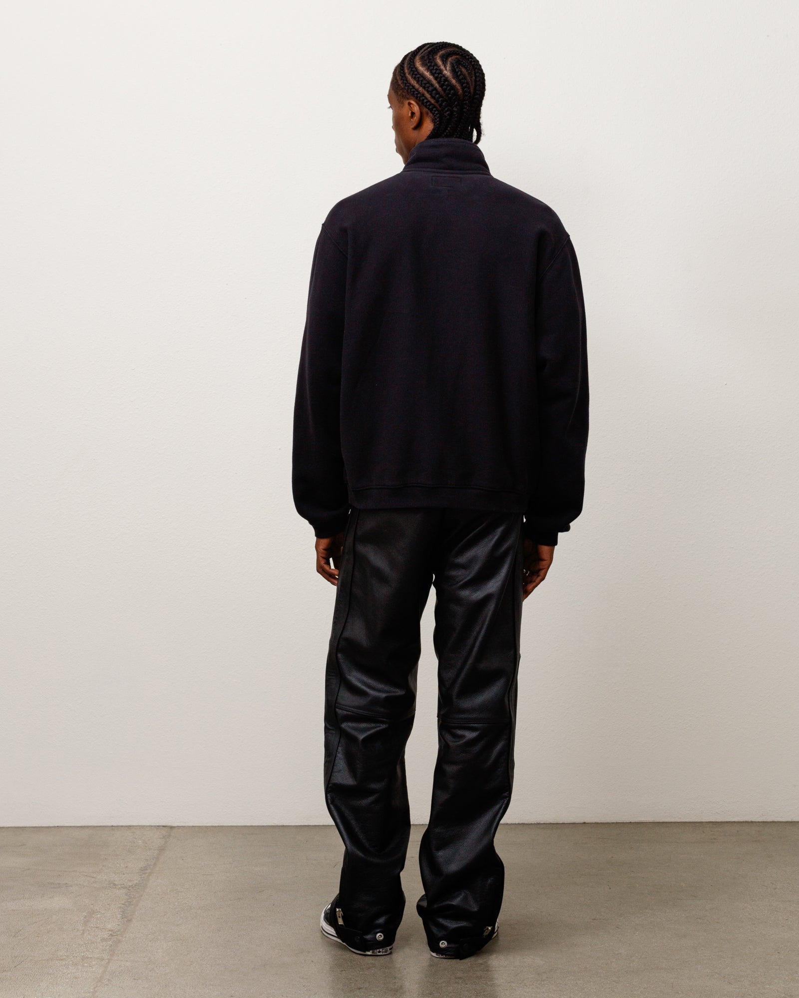 Alternative view of ZIP FLEECE MOCK NECK