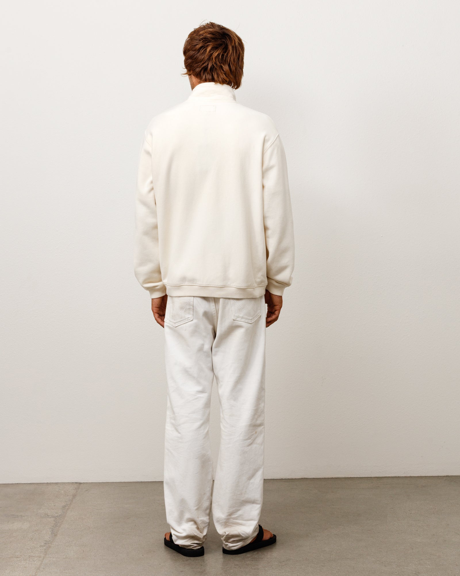 Alternative view of ZIP FLEECE MOCK NECK