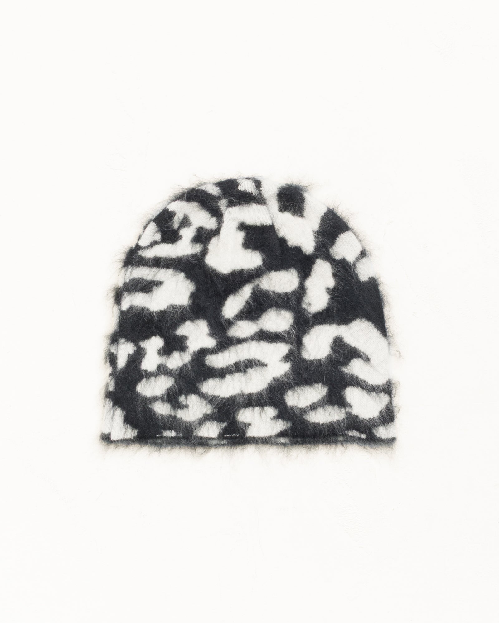 Alternative view of CASHMERE LEOPARD SKULLCAP