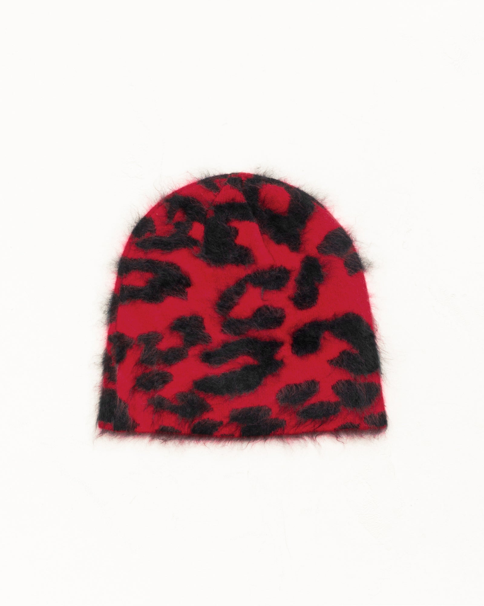 Alternative view of CASHMERE LEOPARD SKULLCAP