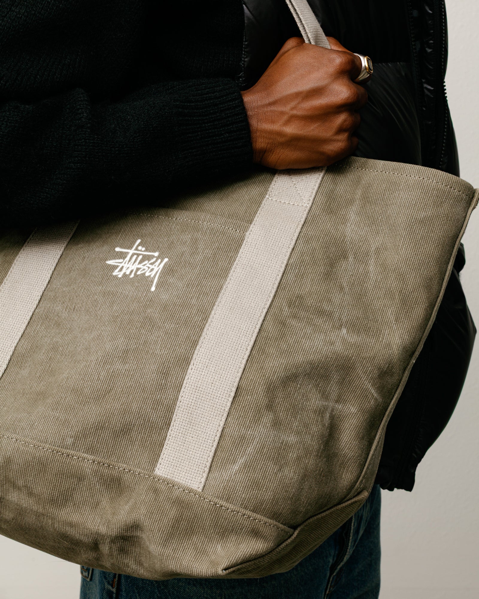 Alternative view of WAXED CANVAS MARKET TOTE