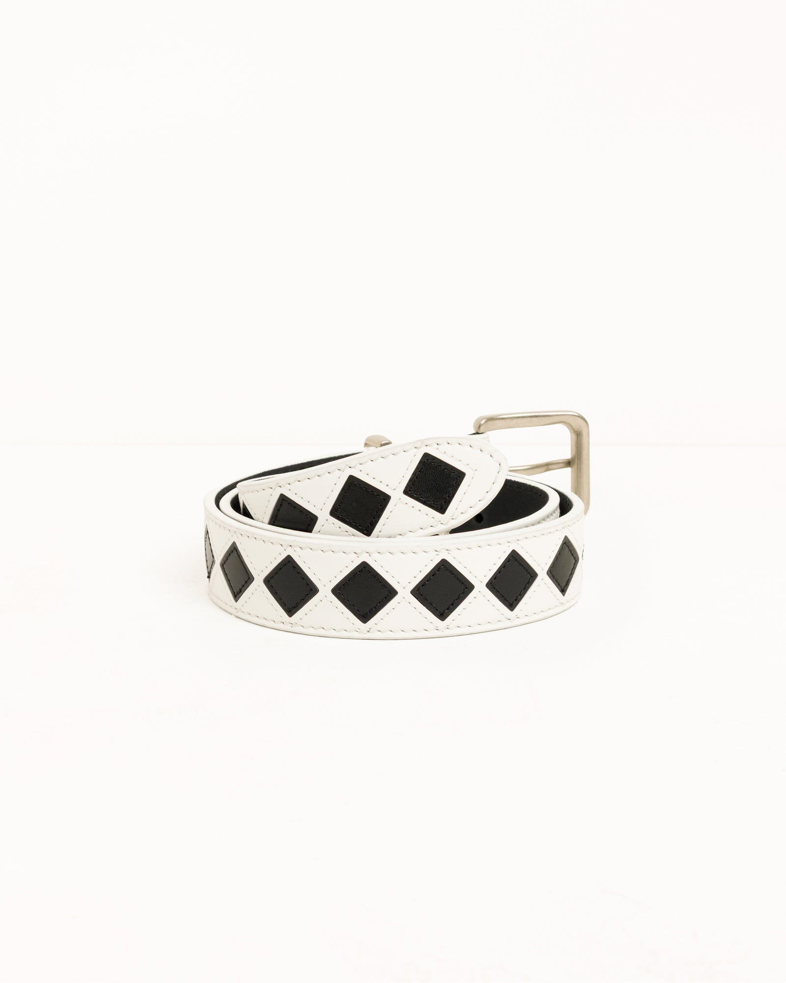 Alternative view of ARGYLE LEATHER BELT