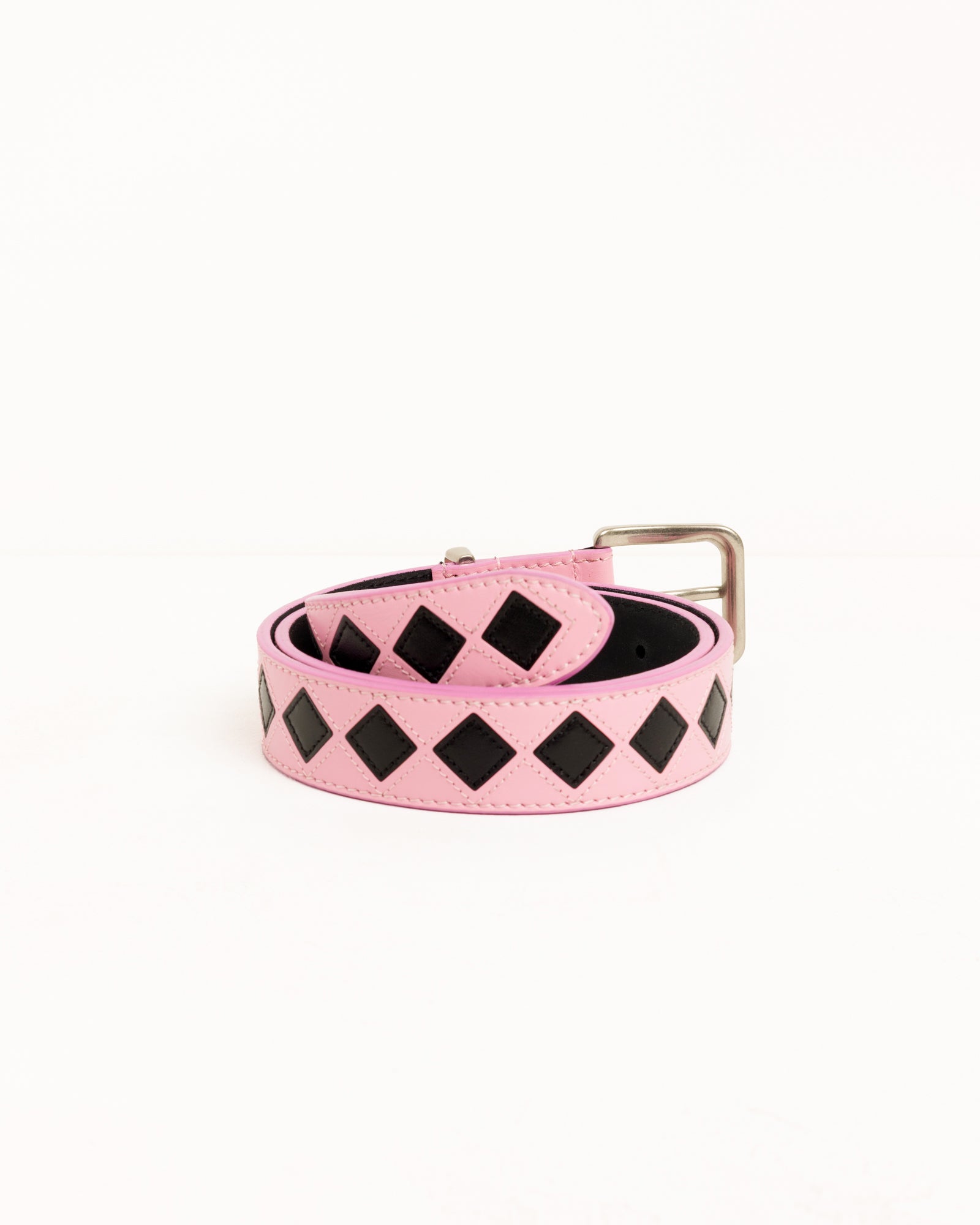 Alternative view of ARGYLE LEATHER BELT