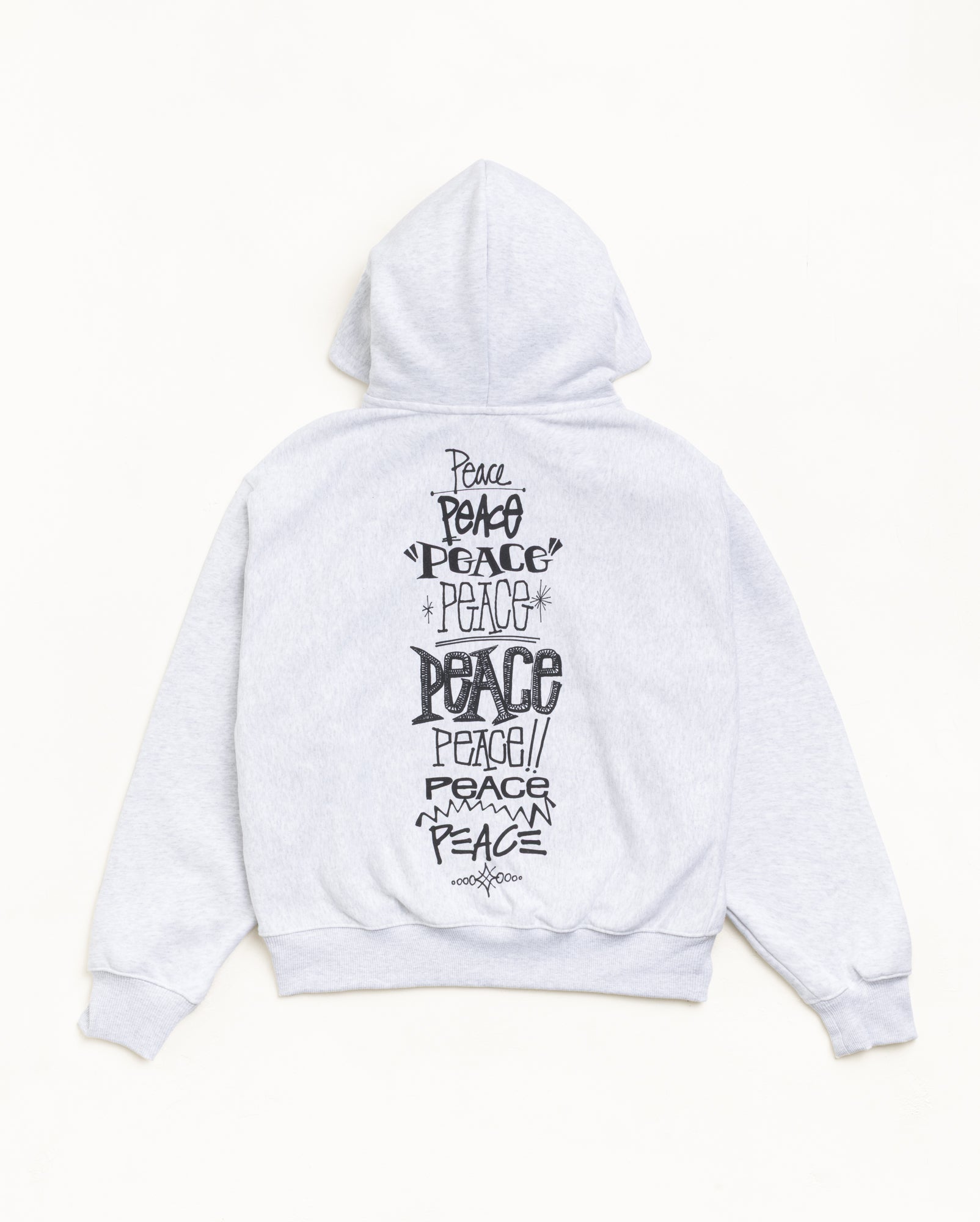 Alternative view of PEACE INCREASED ZIP HOODIE